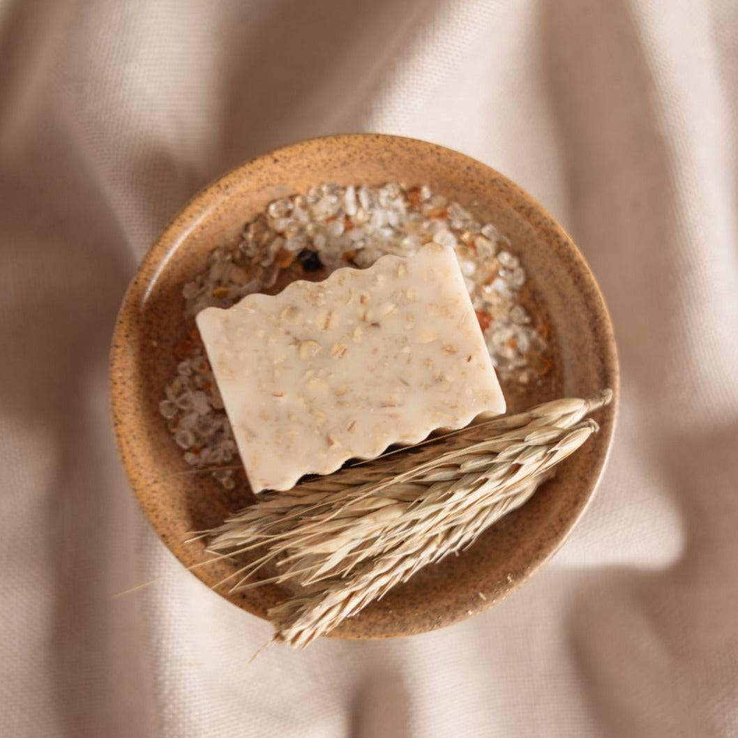 Vanilla, Honey & Oat Soap - Petite Soap Bar - Natural Soap for Eczema