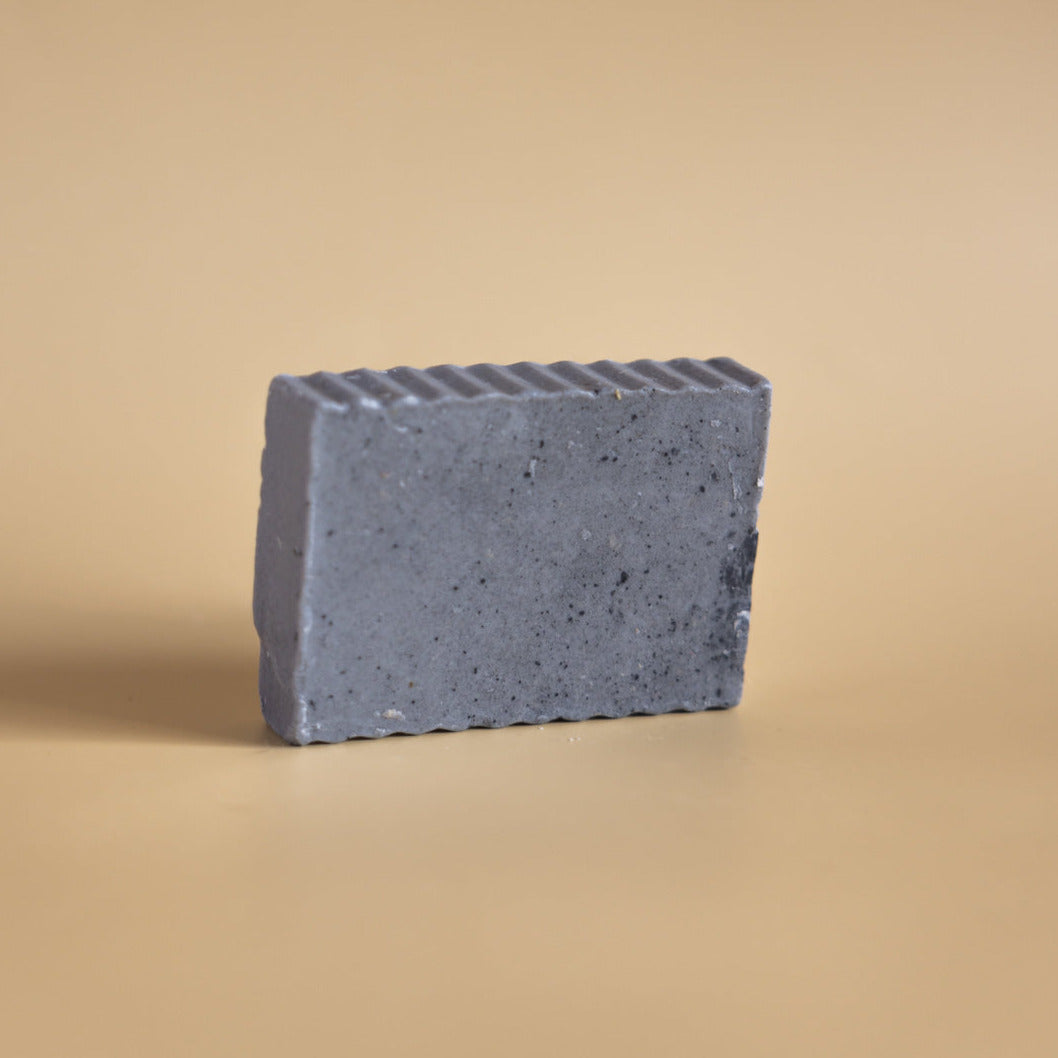Soap for Oily Acne Prone Skin - Charcoal & Ivory Clay Soap - Full Soap Bar