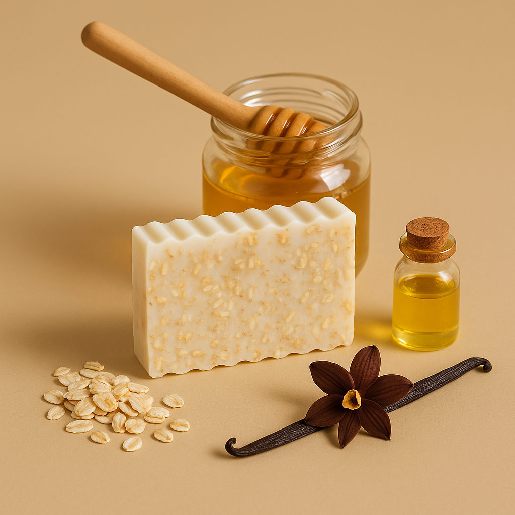 Vanilla, Honey & Oat Soap - Natural Soap for Eczema