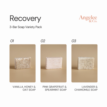 Recovery: 3-Bar Soap Variety Pack